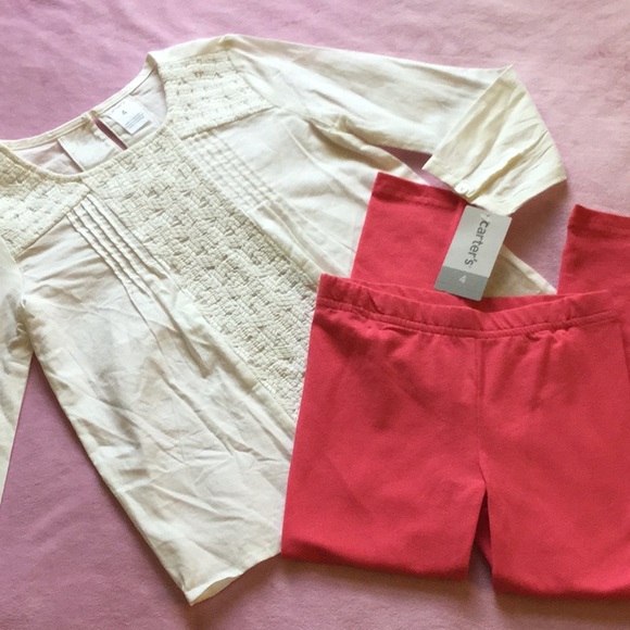 Carter's Other - Carter’s blouse & leggings. NWT Carter's Other - Carter’s blouse & leggings. NWT